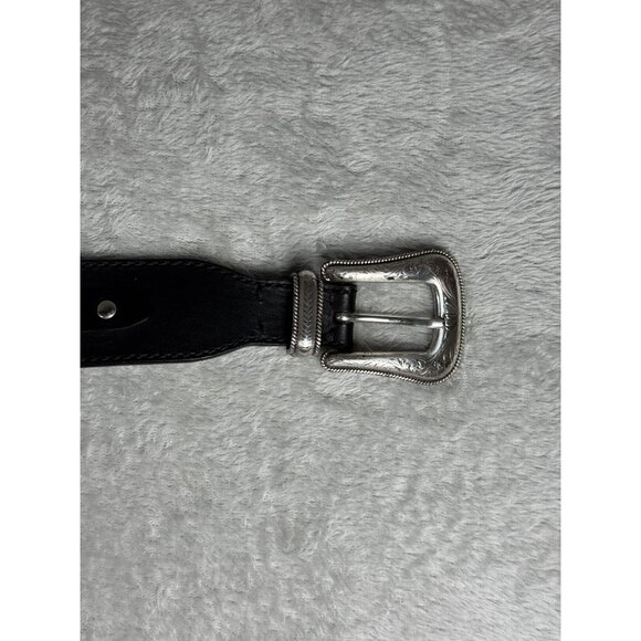 Kate Cate Western Style Womens M Calfskin Belt With Silver-Tone Buckle & Embelli main image 11